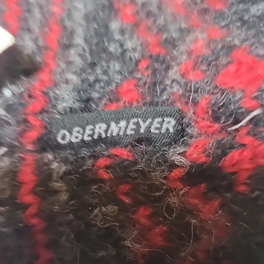 Smartwool Black and Red Knit Headband Accessory